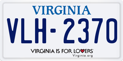 VA license plate VLH2370