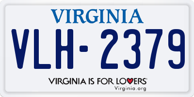 VA license plate VLH2379