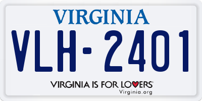 VA license plate VLH2401