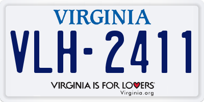 VA license plate VLH2411