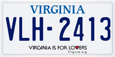 VA license plate VLH2413