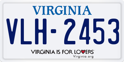 VA license plate VLH2453