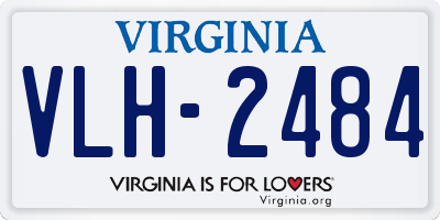 VA license plate VLH2484