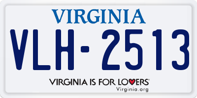 VA license plate VLH2513