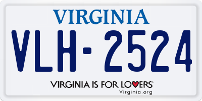 VA license plate VLH2524