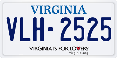VA license plate VLH2525