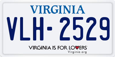 VA license plate VLH2529