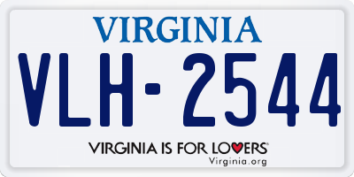 VA license plate VLH2544