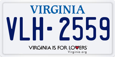 VA license plate VLH2559