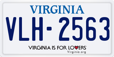 VA license plate VLH2563