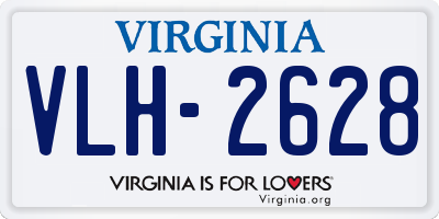 VA license plate VLH2628
