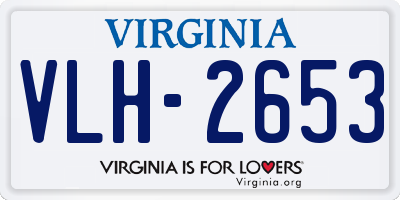 VA license plate VLH2653
