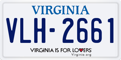 VA license plate VLH2661