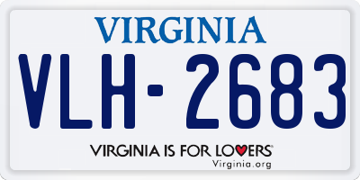 VA license plate VLH2683