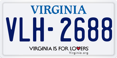 VA license plate VLH2688