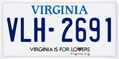 VA license plate VLH2691