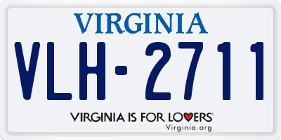 VA license plate VLH2711