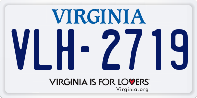 VA license plate VLH2719