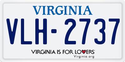 VA license plate VLH2737
