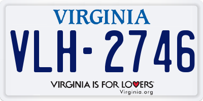 VA license plate VLH2746