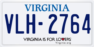 VA license plate VLH2764