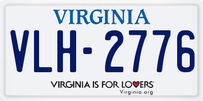 VA license plate VLH2776