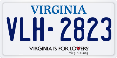 VA license plate VLH2823