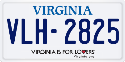 VA license plate VLH2825