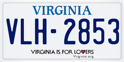 VA license plate VLH2853