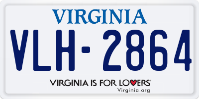 VA license plate VLH2864