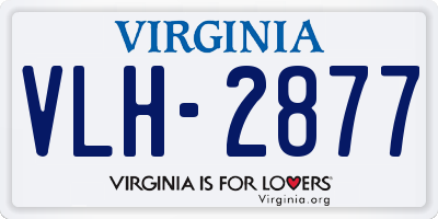 VA license plate VLH2877