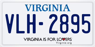 VA license plate VLH2895
