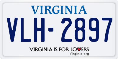 VA license plate VLH2897
