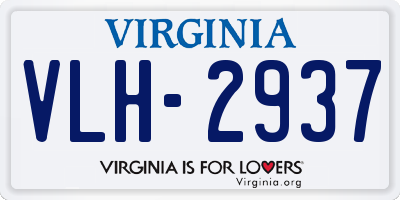 VA license plate VLH2937