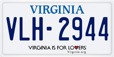 VA license plate VLH2944