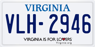 VA license plate VLH2946