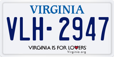 VA license plate VLH2947