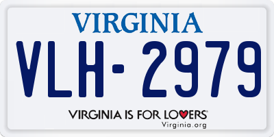 VA license plate VLH2979