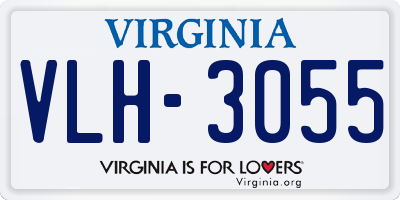 VA license plate VLH3055