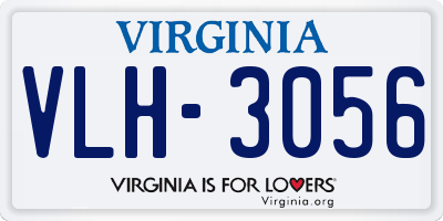 VA license plate VLH3056