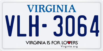 VA license plate VLH3064