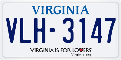 VA license plate VLH3147