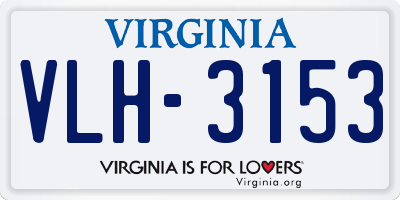 VA license plate VLH3153