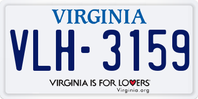 VA license plate VLH3159