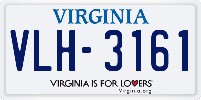 VA license plate VLH3161