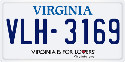 VA license plate VLH3169