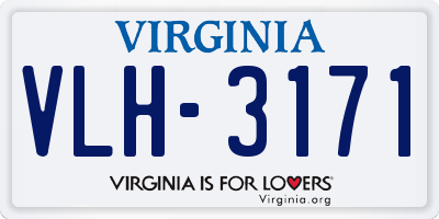 VA license plate VLH3171