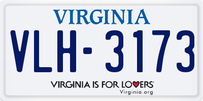 VA license plate VLH3173