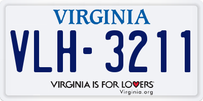 VA license plate VLH3211
