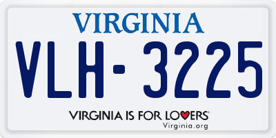 VA license plate VLH3225